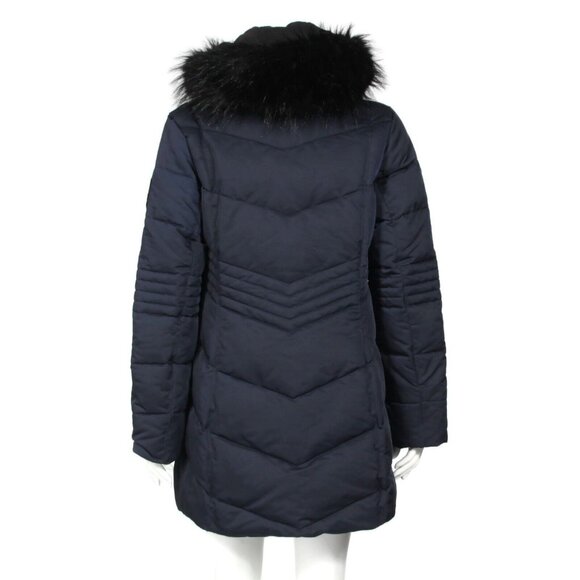 Arctic Expedition Down Jacket Women's Insulated Quilted Hooded Blue size S - 305 - Picture 4 of 7